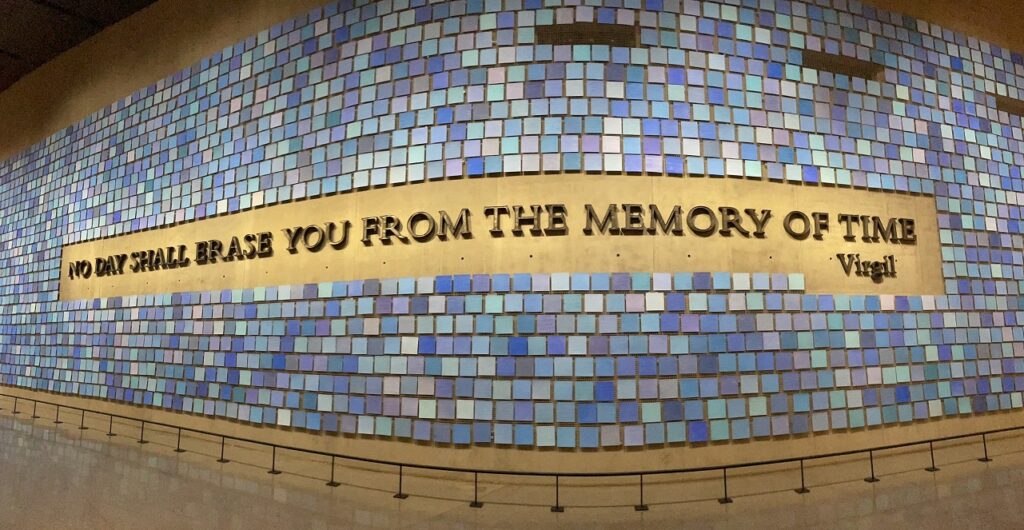 Wall at 9/11 Memorial