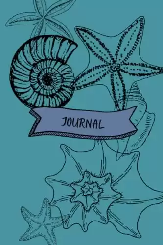 Sea Shell Journal in Blue