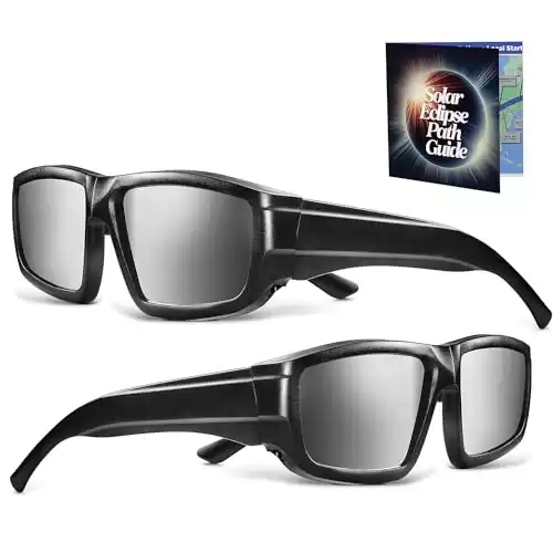 Medical king Solar Eclipse Glasses (2 pack) 2024 CE and ISO Certified Safe Shades for Direct Sun Viewing Approved 2024